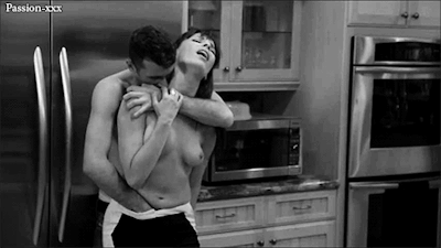 Foreplay with hugging and kissing in a kitchen 1 (2)